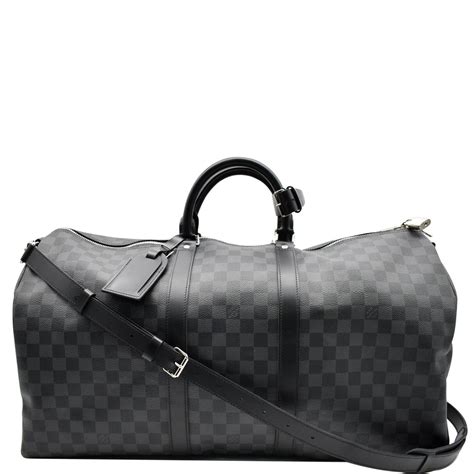 louis vuitton keepall graphite|keepall bandouliere 55 price.